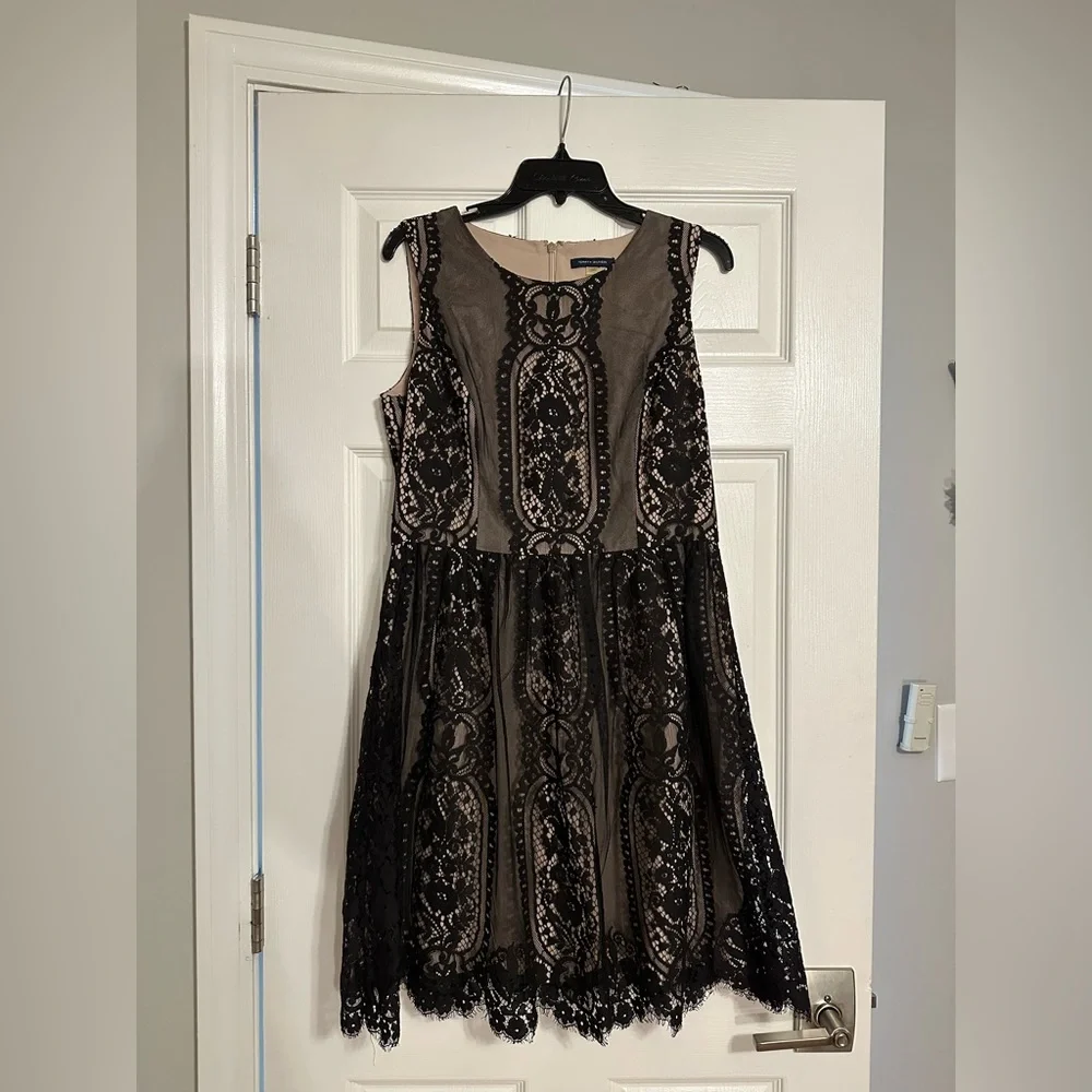 Tommy Hilfiger 625 Fit Flare Floral Lace Dress - Picture 1 of 5